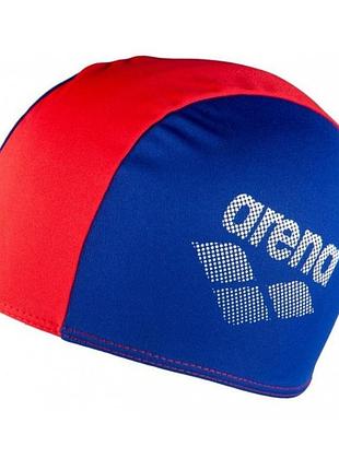 Шапочка для плавания детская arena polyester ii jr (002468-740) полиэстер, 6-12 лет сине-красный