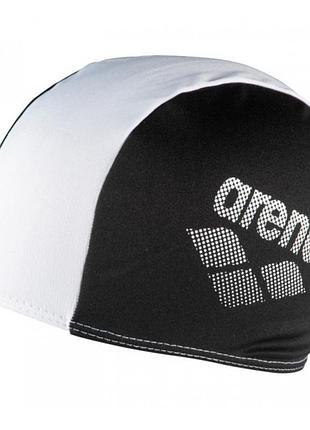 Шапочка для плавания детская arena polyester ii jr (002468-510) полиэстер, 6-12 лет черно-белый