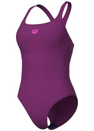 Женский купальник arena solid control pro back swimsuit (uv 50+) 44 фиолетовый (005910-950-44)
