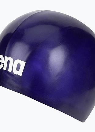 Шапочка для плавания arena moulded pro ii (001451-701) силиконовая, темно-синий