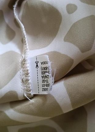 Блуза жіноча, шовкова, бежевазелена, розмір 50,, 52, xl, zara,зроблено в cambodia, в гарному стані.