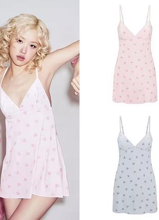 Skims velvet lace slip dress