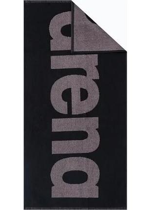 Полотенце arena gym soft towel 100x50 см хлопковое спортивное полотенце для бассейна, фитнеса и тренировок темно-серый (001994-550)