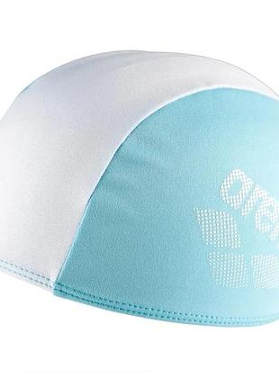 Шапочка для плавания детская arena friends kids polyester cap (002491-102) полиэстер, 2-5 лет голубо-белый