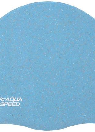 Шапочка для плавания aqua speed reco, силиконовая, бирюзовая, универсальный размер osfm (237-02)