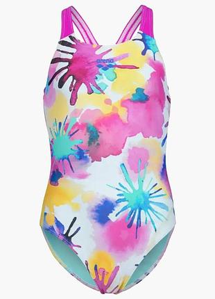 Купальник для дівчат arena spraying swimsuit swim pro back хлоростійкий,152 см мультиколор (010720-815-152)