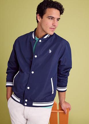 Мужская ветровка бомбер u.s. polo assn. premium класс. baseball style