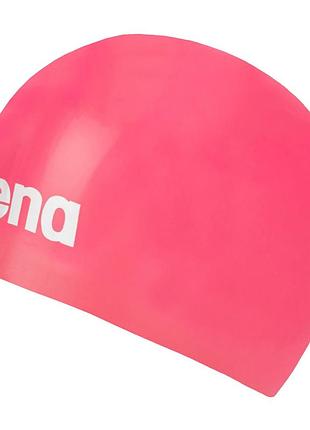 Шапочка для плавания arena moulded pro ii (001451-901) силиконовая, фуксия