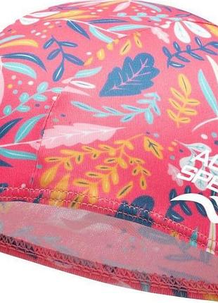 Шапочка для плавання aqua speed baby cap print, дитяча, з поліестеру, рожева, універсальний розмір osfm (756-023)
