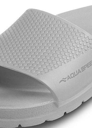 Шлепанцы aqua speed oslo, сланцы для бассейна и пляжа, легкие шлепанцы eva, противоскользящие 44 (29 см) серый (559-05-44)