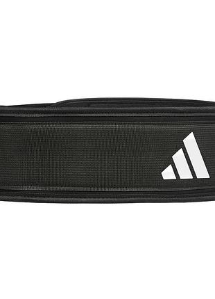 Пояс для тяжелой атлетики adidas essential из неопрена, черный, размер xs, талия 62-75 см, (adgb-12252)