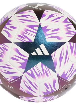 М'яч футбольний adidas ucl club, розмір 5, тренувальний, у стилі ліги чемпіонів, для тренувань і матчів (jx9093-5)