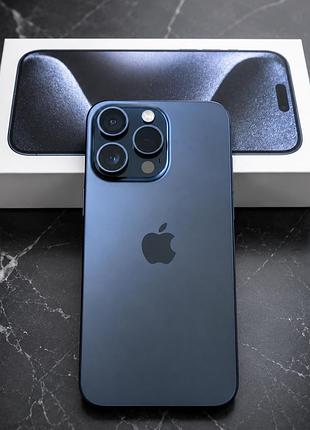 Iphone 15 pro max 256gb blue titanium .