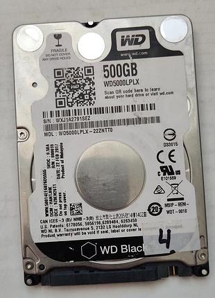 Жорсткий диск 2.5" (7 мм) wd black wd5000lplx-22zntt0 7200rpm 500гб