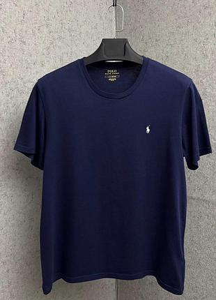 Синя футболка від бренду polo ralph lauren