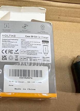 Автомобильное зарядное устройство voltme cazo 30w (usb-c + usb-a) – компактный алюминиевый корпус