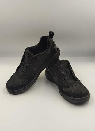 Чорні підліткові/жіночі  кросівки nike court borough low, розмір 37.5