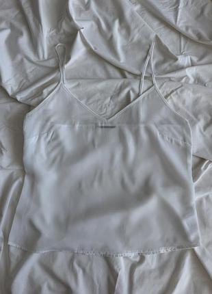 Майка блузка біла massimo dutti