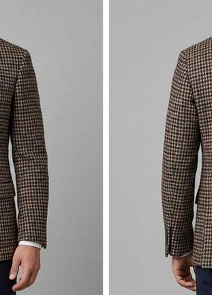 Пиджак\блейзер exibit houndstooth wool blend blazer
