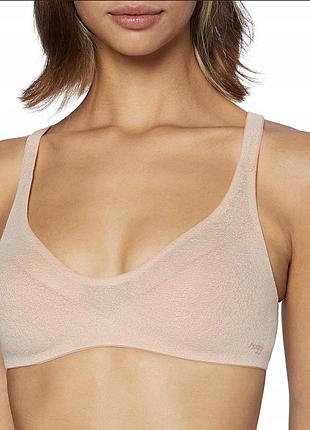 Бюстгальтер-топ sloggi oxygene infinite soft bra ніжно-рожевого кольору