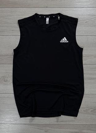Новая черная спортивная майка adidas aeroready training, m, оригинал