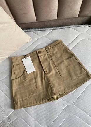 Актуальная юбка шорты zara