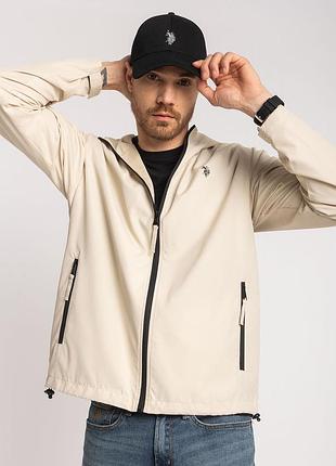 Мужская куртка ветровка u.s. polo assn. premium quality luxury edition с капюшоном