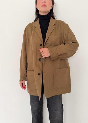 Льняной пиджак из мужского плеча massimo dutti