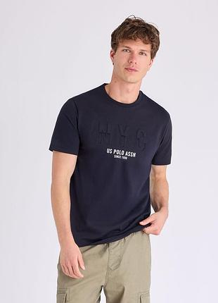 Мужская футболка u.s polo assn с 3d принтом nyc high quality