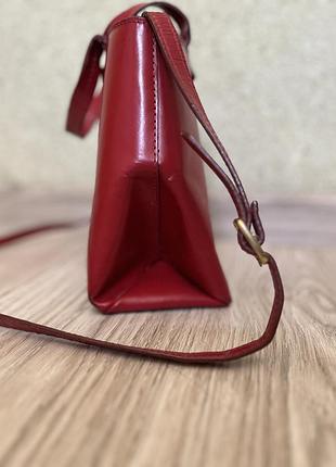 Жіноча сумка zara basic ,бордова 6