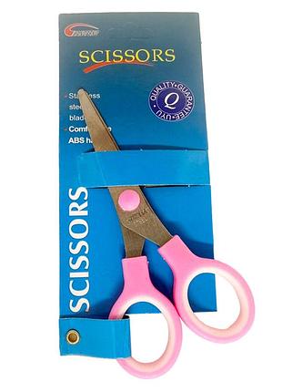 Канцелярські ножиці №5 scissors "c" 89466(pink) 13 см