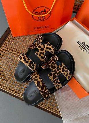 😍 шлепанцы женские herme s chyrpe leo chèvre velours