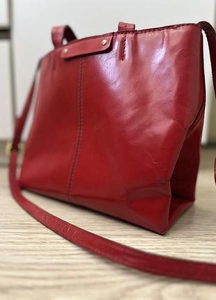 Жіноча сумка zara basic ,бордова 7