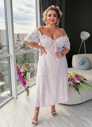 Жіноча сукня зі штапеля, 3 кольори