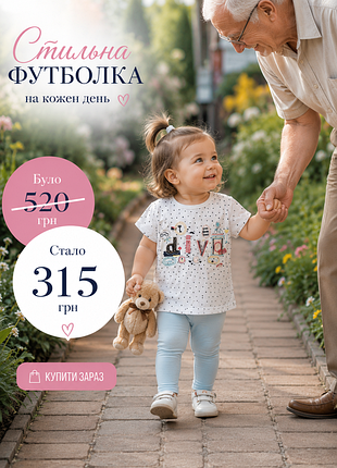 Футболка для малой модницы