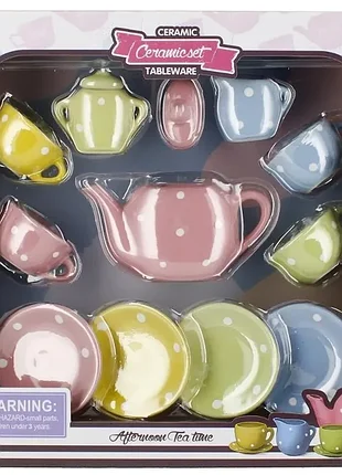 Детский набор посуды tea time ( фарфоровый ) 11 предметов .