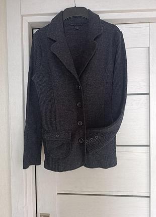 Шерстяной жакет woolmark размер xs/s