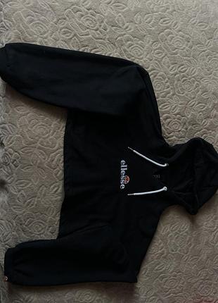 Вкорочене чорне худі ellesse