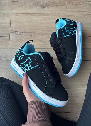 Жіночі кросівки dc court graffik black blue