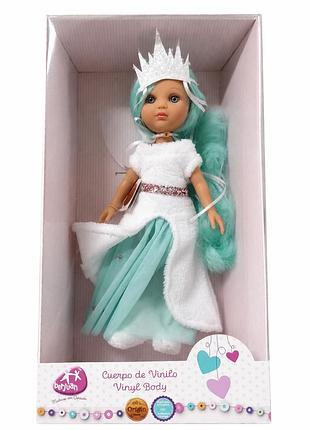 Лялька berjuan boutique dolls «крижана принцеса» з вініловим тілом, 35 см, іспанія