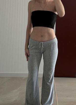 Штани велюрові сірі juicy couture