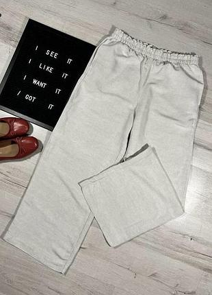 Лляні широкі штани, палаццо h&m