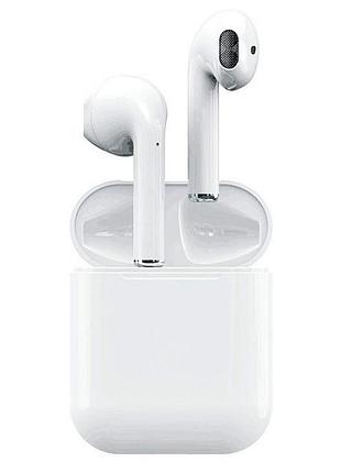 Наушники airpods i12 bt с сенсором bluetooth беспроводные наушники - вкладыши в зарядном кейсе