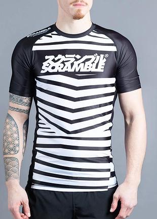 Рашгард с коротким рукавом scramble dazzle camo