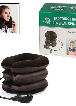Масажер - комір для шиї tractors for cervical spine ∙ лікувальний надувний комір для розвантаження та масажу шиї