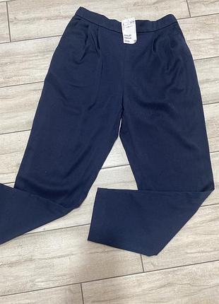 Брючки темно сині на резинці тоненькі h&m розмір s-xs етикетка