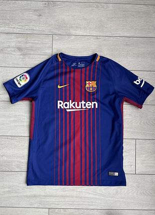 Детская футболка футболка майка джерси барселона найк nike barcelona football soccer jersey на 13 лет 158 см рост оригинал