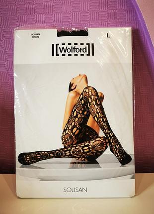 Нові оригінальні жіночі колготки wolford sousan tights (люкс, ажурні) 🛍️✨🖤