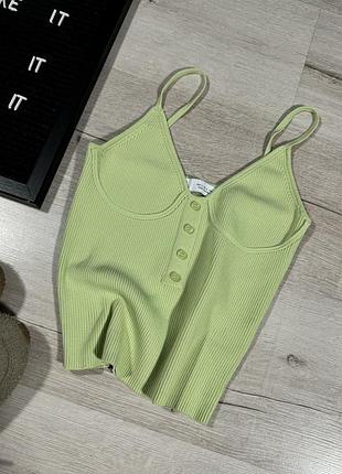 Топ в рубчик zara