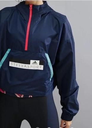 Жіноча спрортивна куртка adidas s 36 38 adidas stellasport вітрівка вкорочена куртка